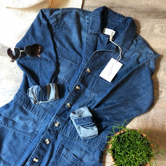 Universal Thread Pants - UNIVERSAL THREAD Denim Chambray Jumpsuit 💓